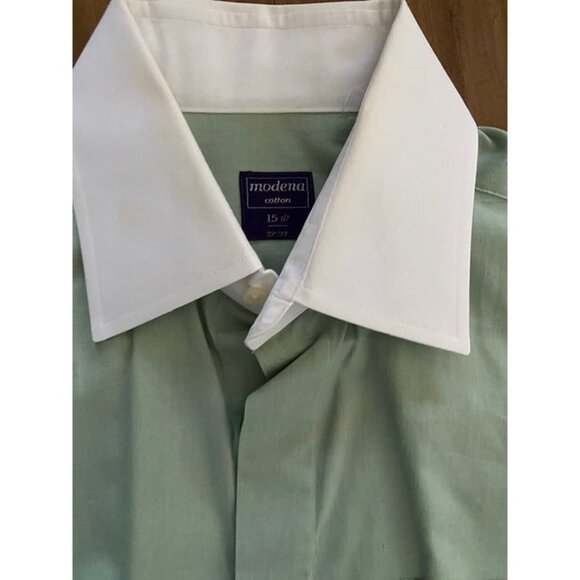 Modena French Cuff Button Up Shirt (Regular Fit 15.5 32/33) - Picture 4 of 6